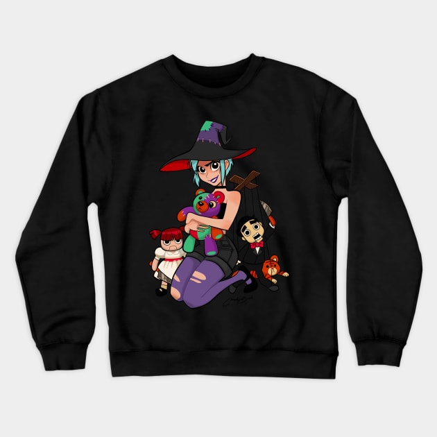 witch doll Crewneck Sweatshirt by melivillosa